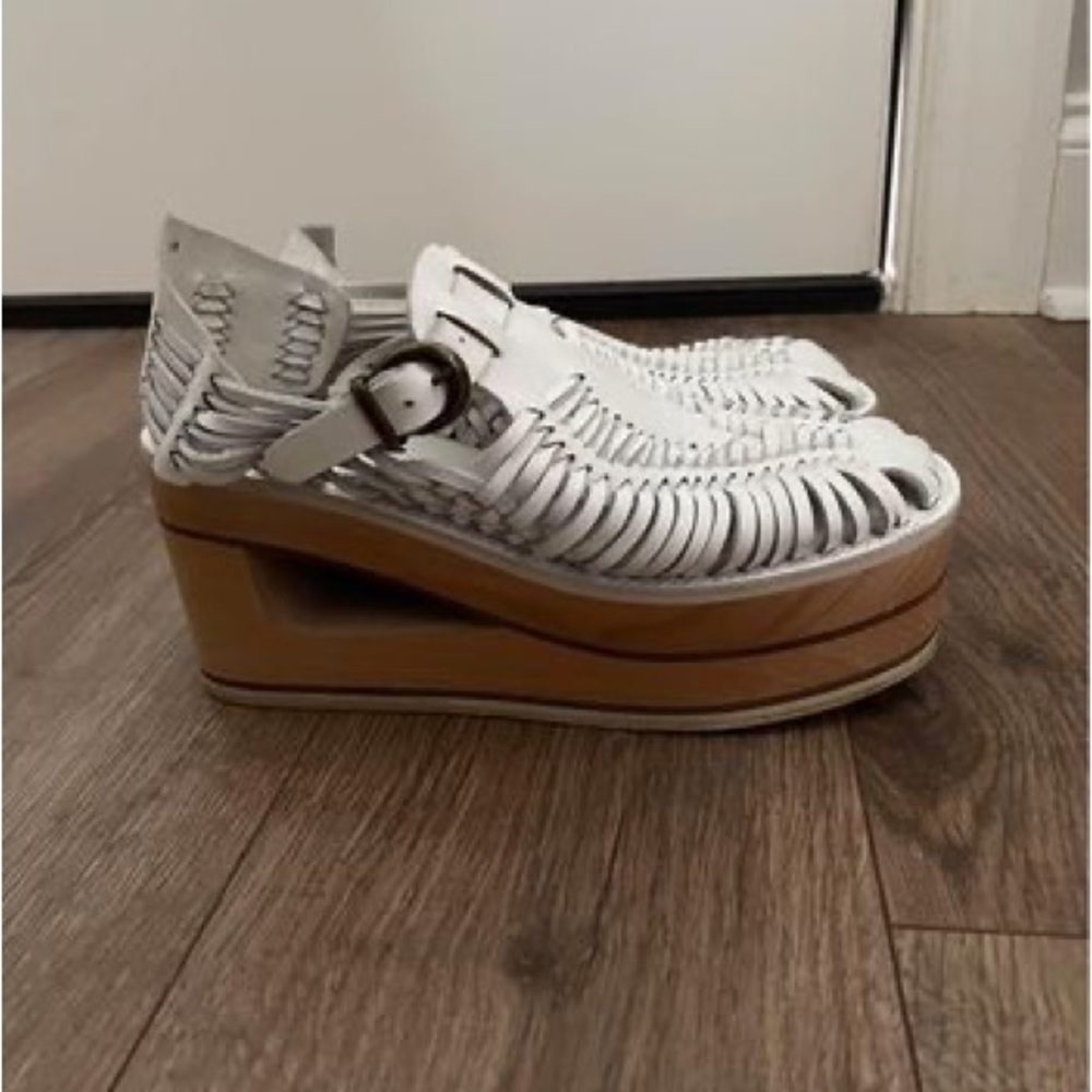 Jeffrey Campbell x Free People wooden platform shoes